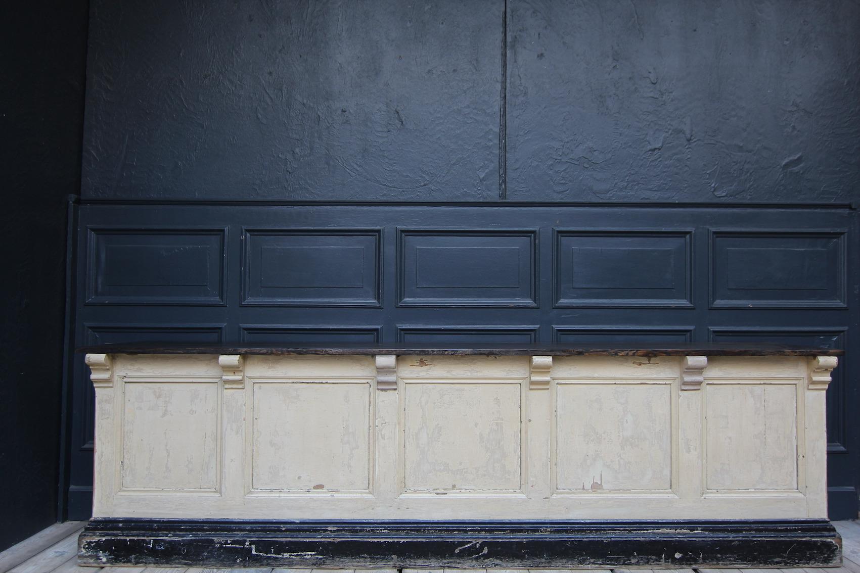 Industrial Early 20th Century German Shop Counter or Sideboard in original Paint