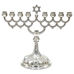 Early 20th Century German Silver Hanukkah Lamp