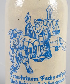 Early 20th Century German Stoneware Beer Stein