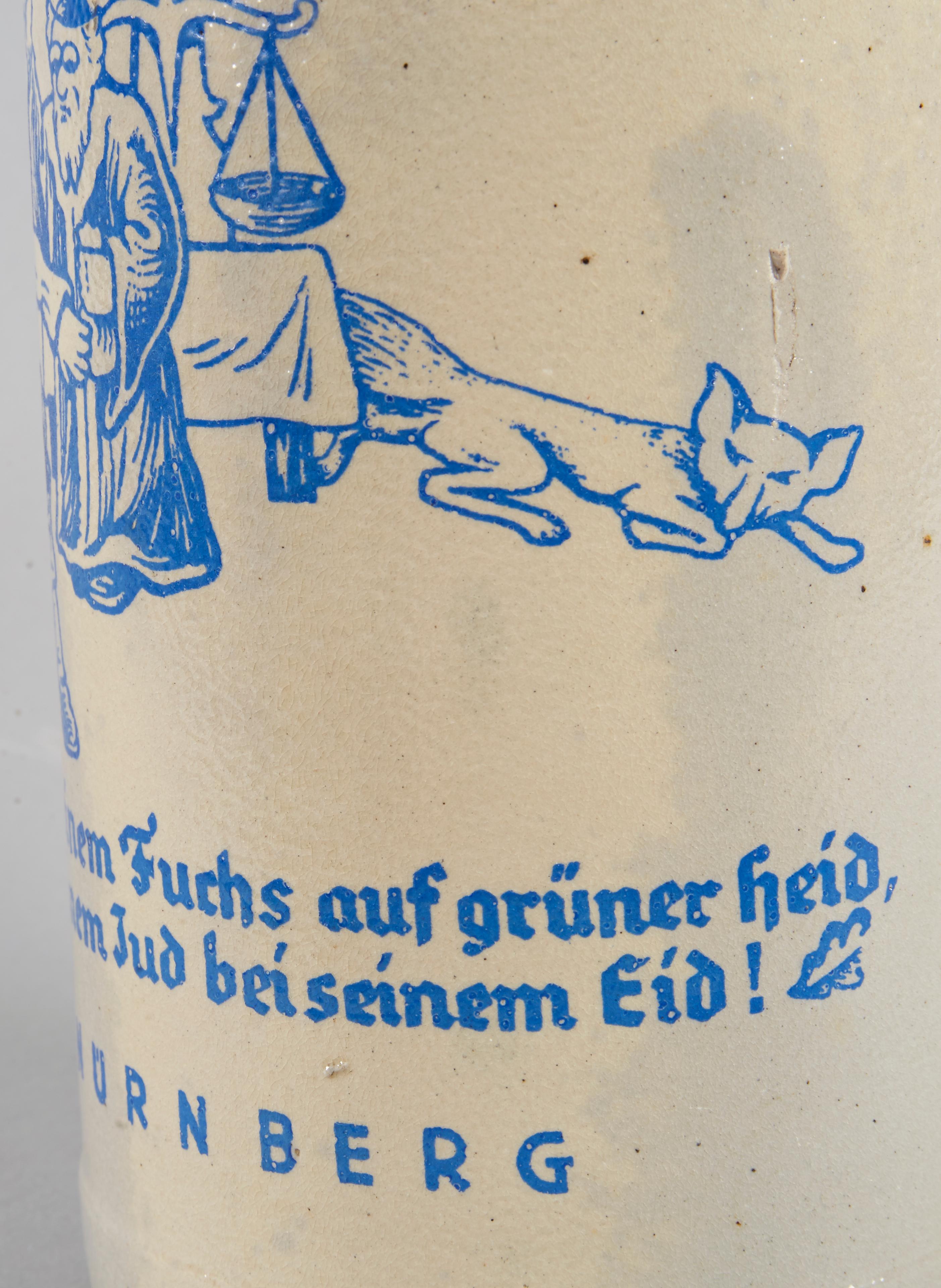 Allemand Stein à bière en grès allemand du début du 20e siècle en vente