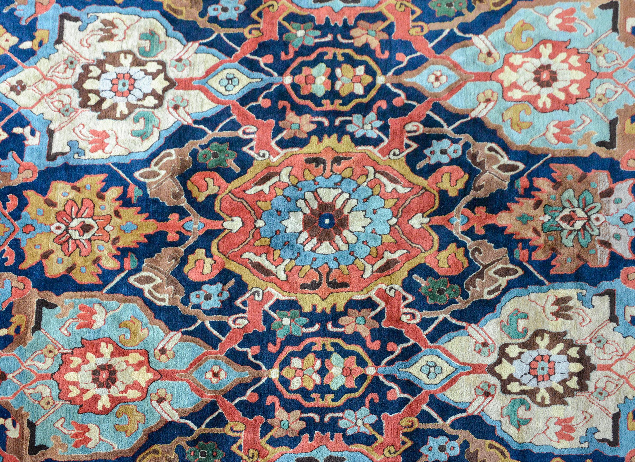 Hand-Knotted Early 20th Century German Tetex Rug