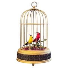 Early 20th Century German Two Bird Singing Automaton