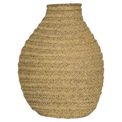 Early 20th Century Giant Rye Floor Basket from France