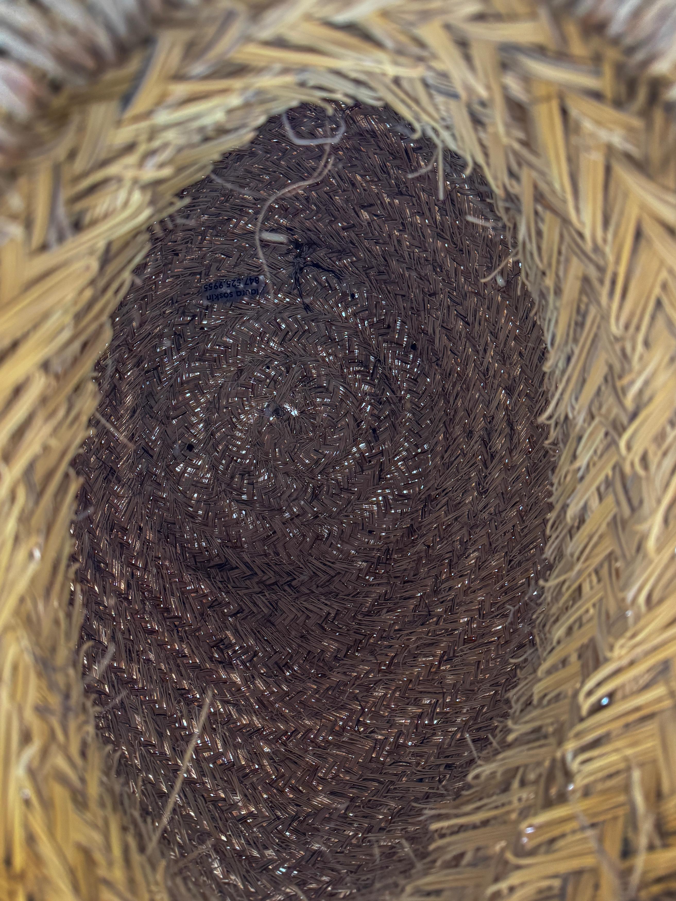 Cestino di segale gigante dei primi del Novecento proveniente dalla Francia in vendita 2