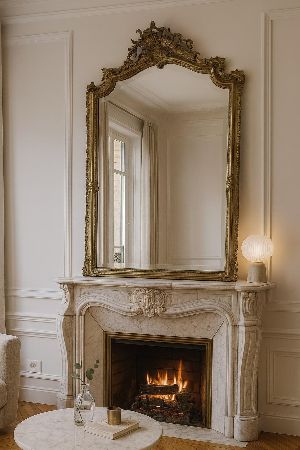 Specchio in Wood dorato dei primi del Novecento, 1900 4