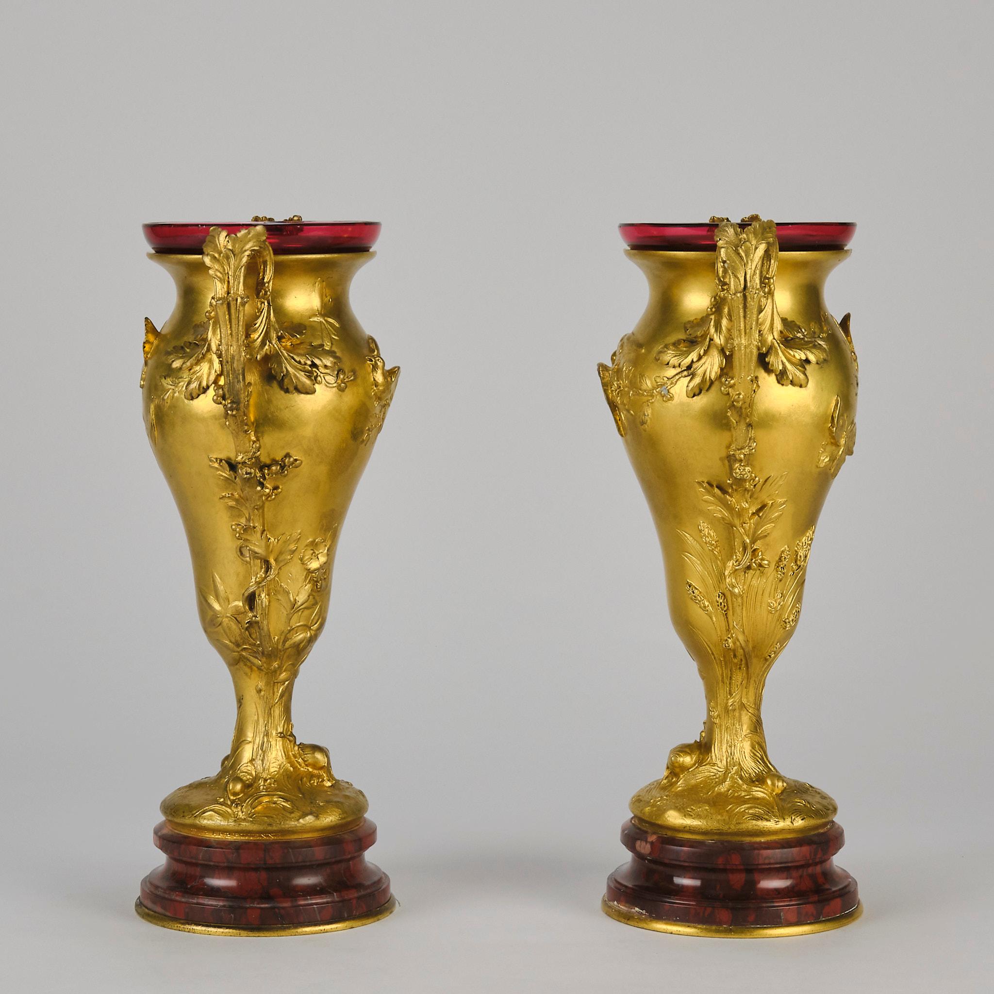 French Early 20th Century Gilt Bronze 