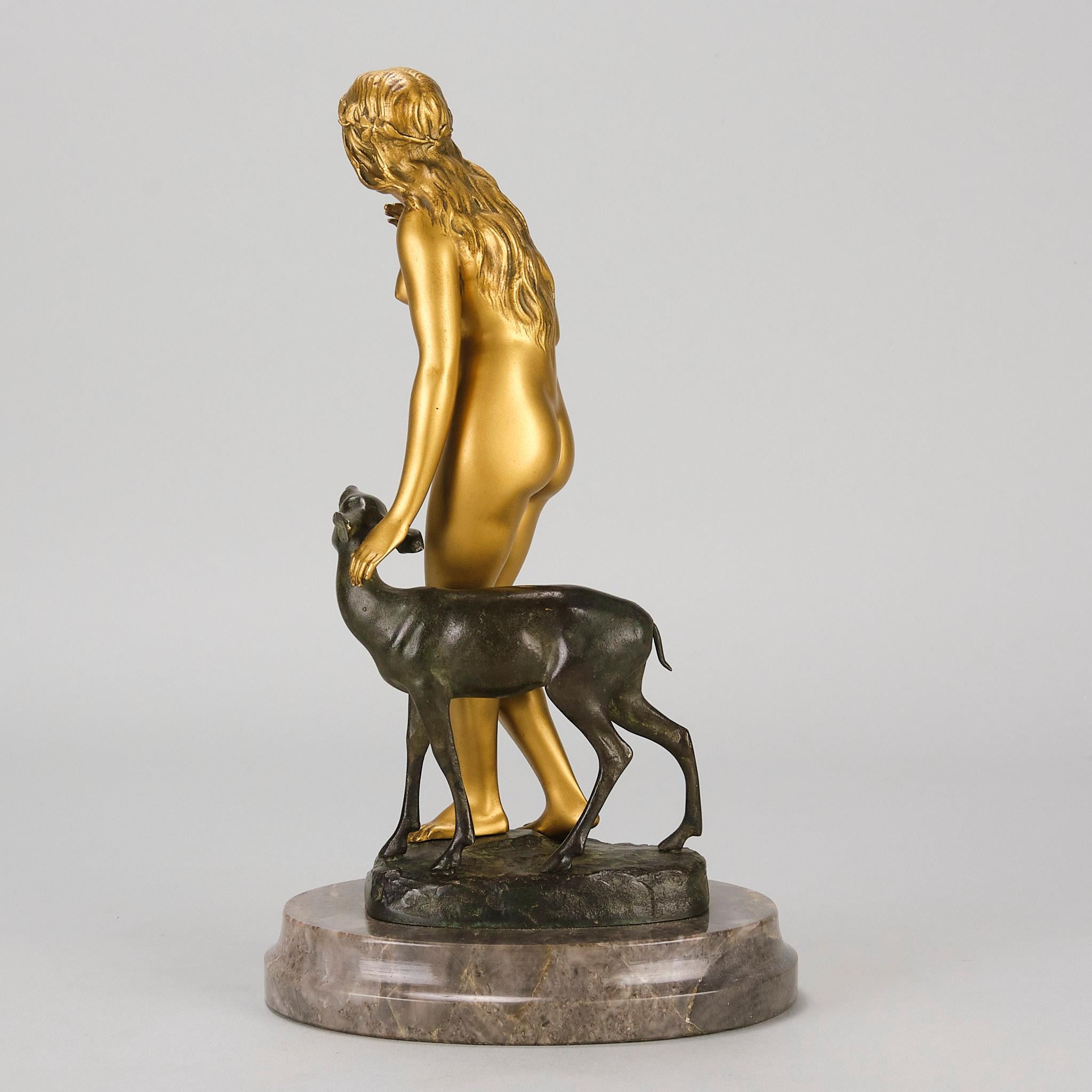 Oro Studio in bronzo dorato dei primi del Novecento intitolato 