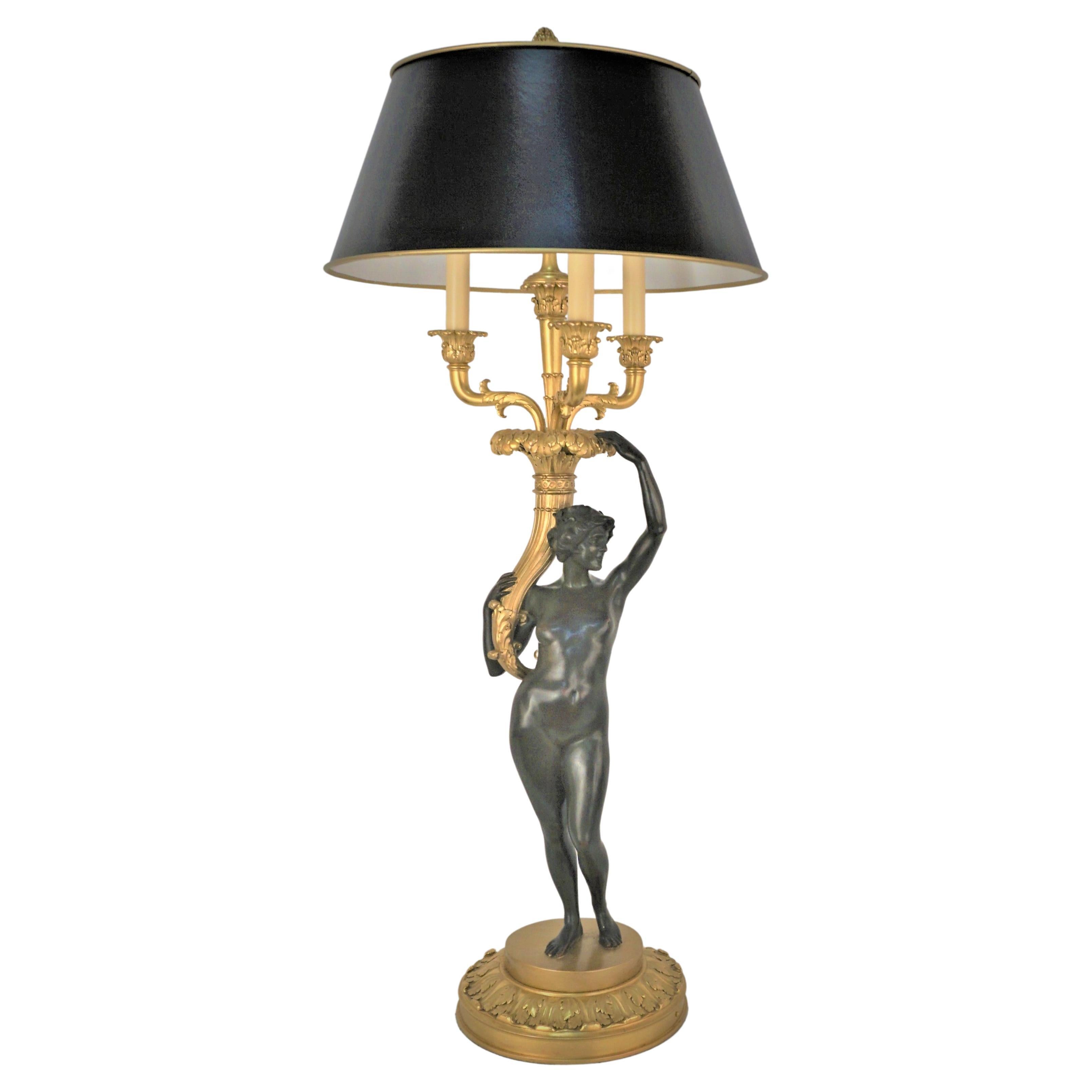 Early 20th Century Gilt bronze Table Lamp