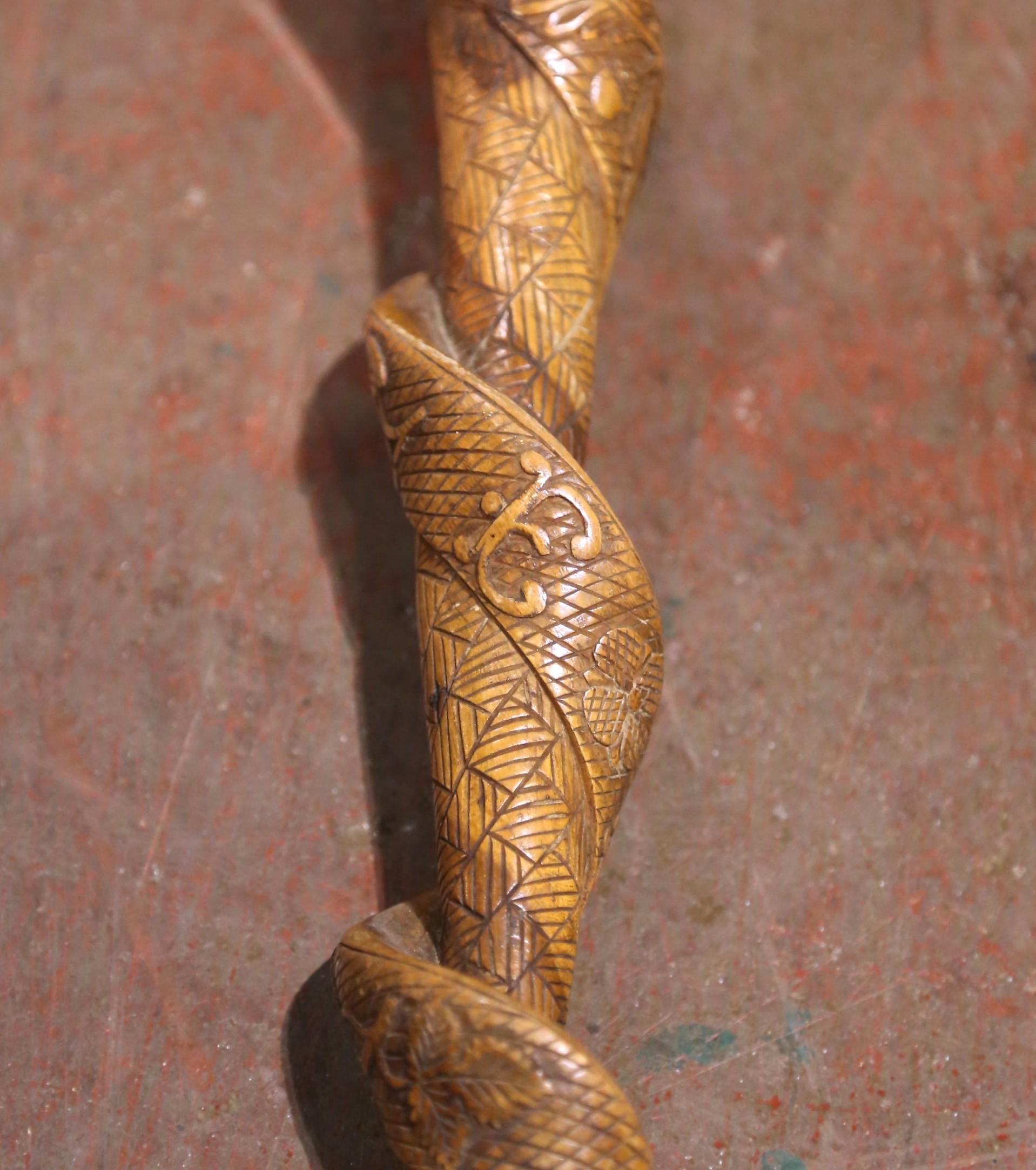 Soporte para doce bastones francés de hierro dorado de principios del siglo XX con asa y 3 bastones en venta 3