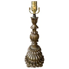 Early 20th Century Giltwood Carved Lamp