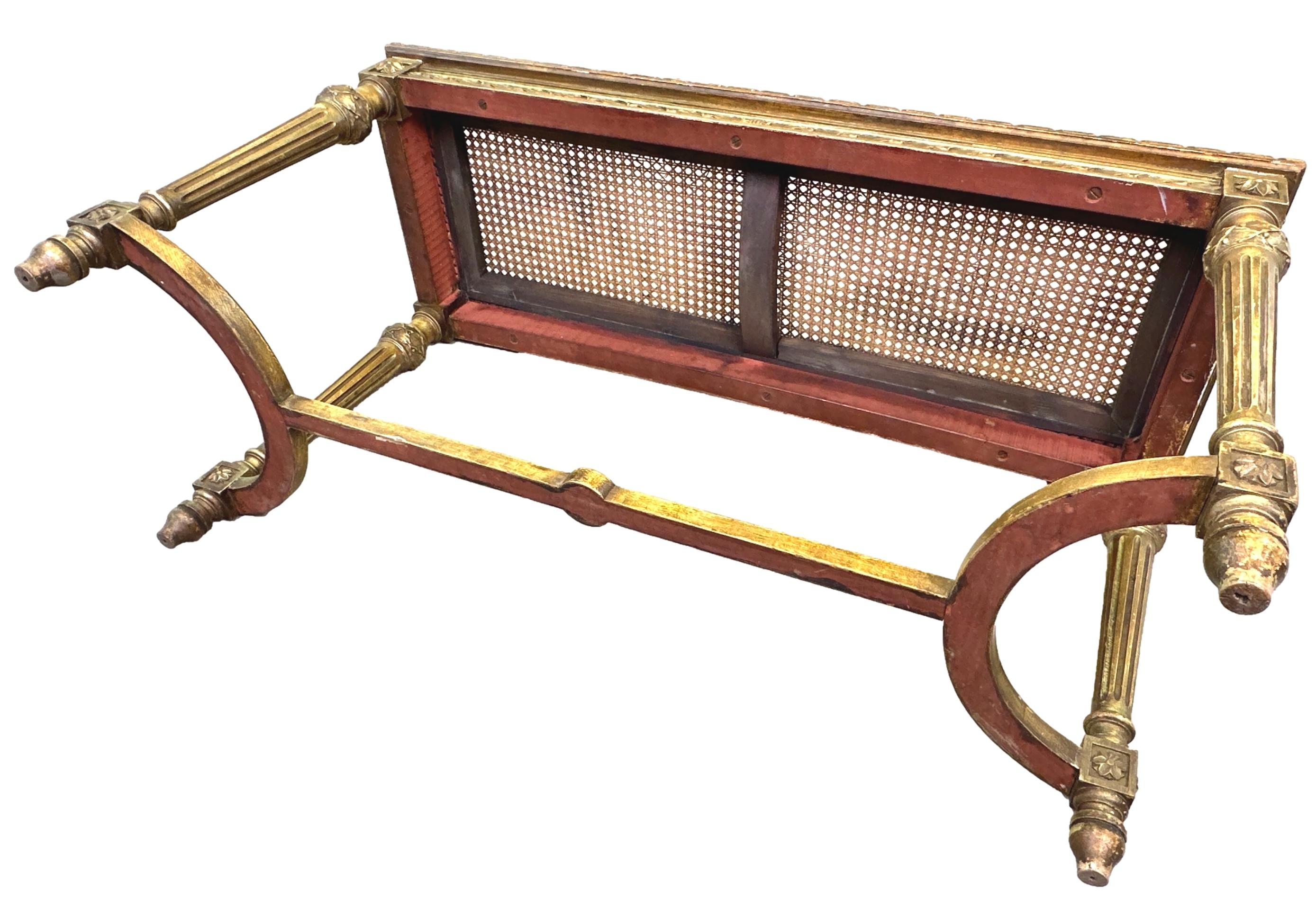 Early 20th Century Giltwood Luggage Rack For Sale 4