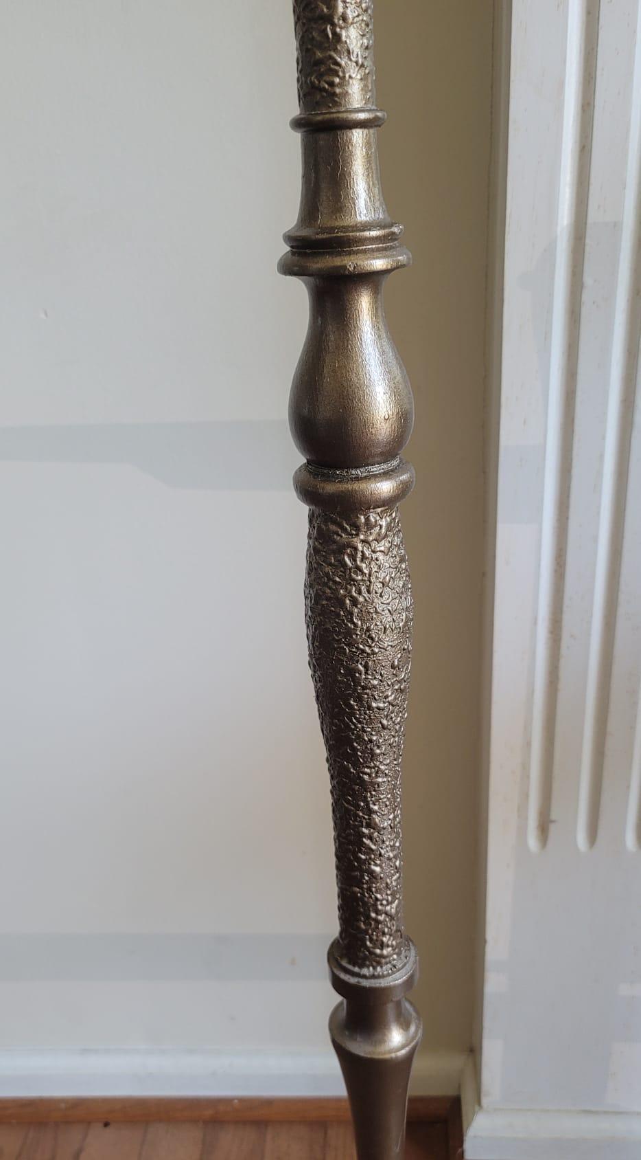 antique floor lamp with marble base