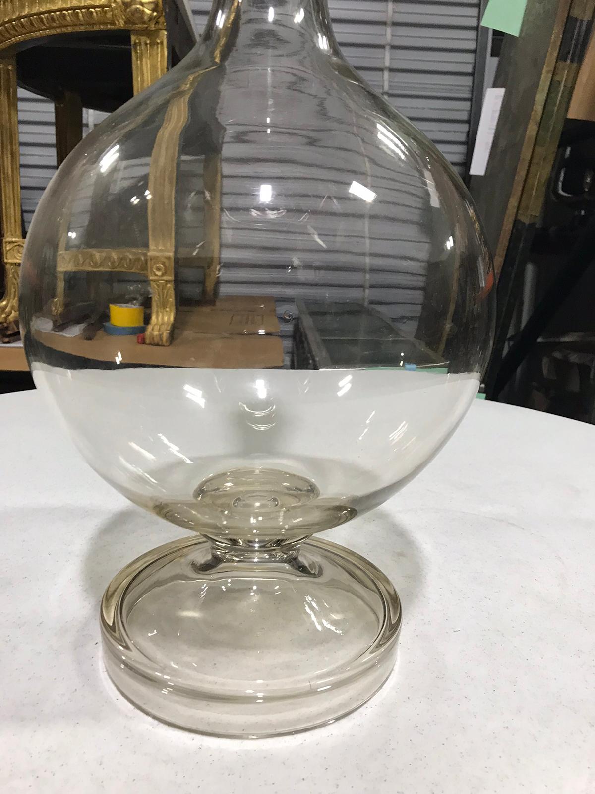 Early 20th Century Glass Bottle as Lamp 4