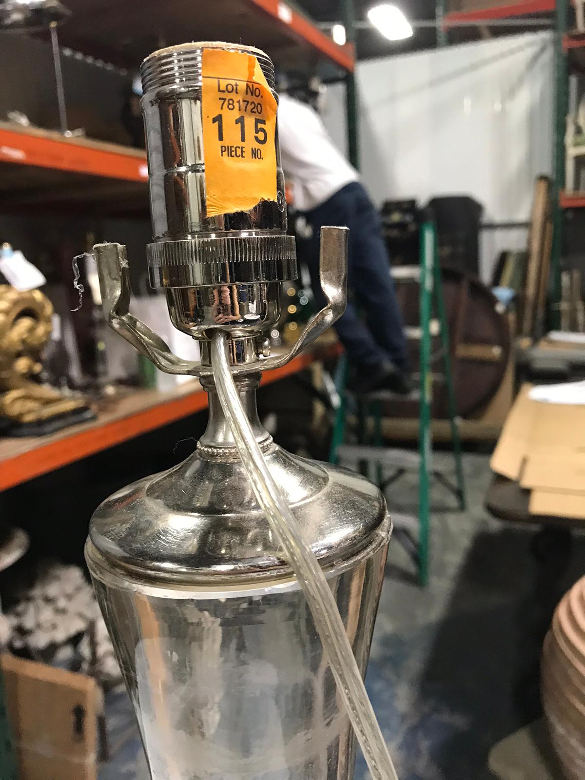 Early 20th Century Glass Bottle as Lamp 6