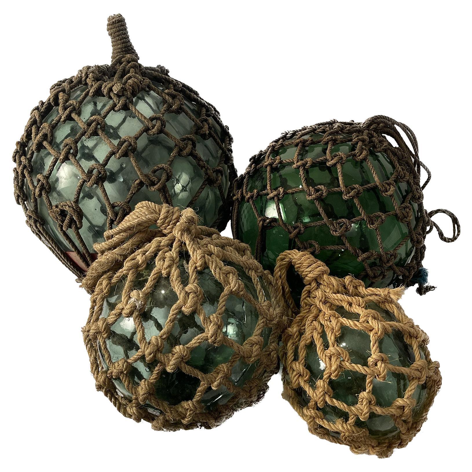 Early 20th Century Glass Fishing Floats Set For Sale at 1stDibs  how much  are glass floats worth, fishing ball set, glass floats