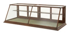 Early 20th Century Glass and Oak Tabletop Display Case