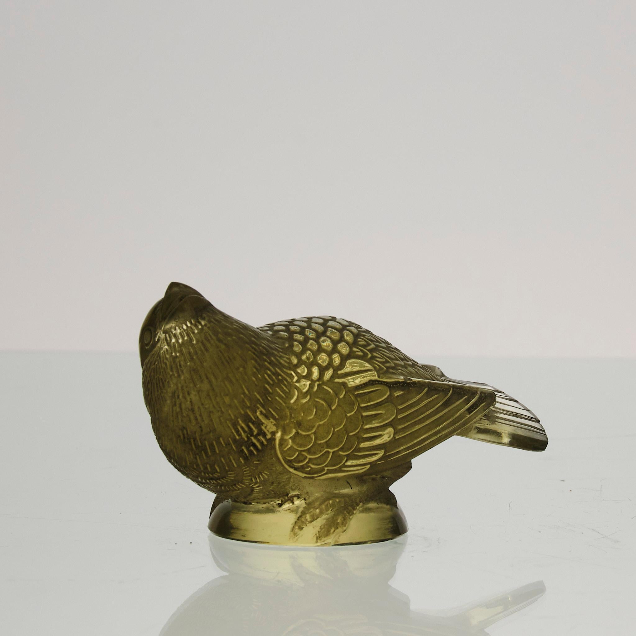 French Early 20th Century Glass Sculpture 