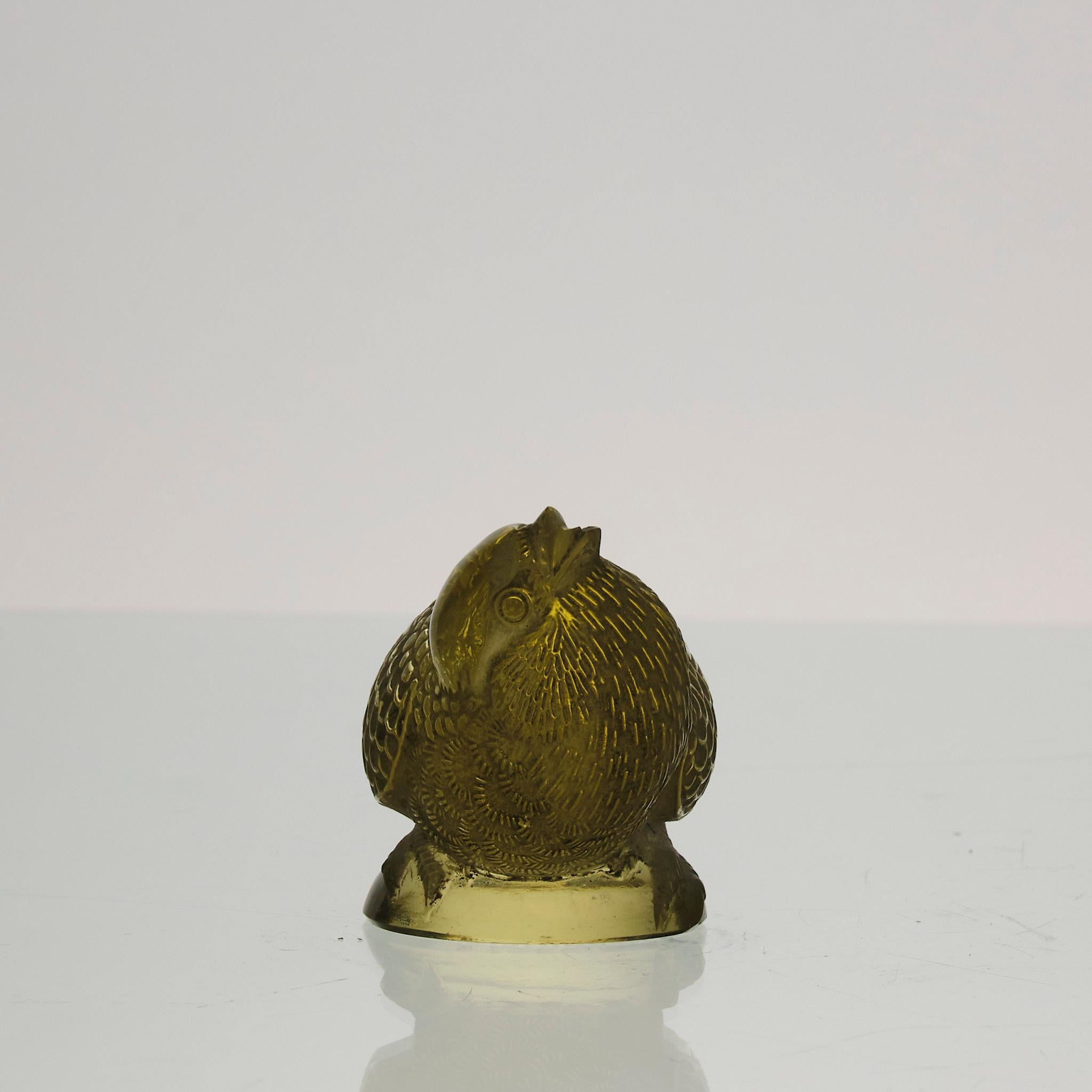 Molded Early 20th Century Glass Sculpture 