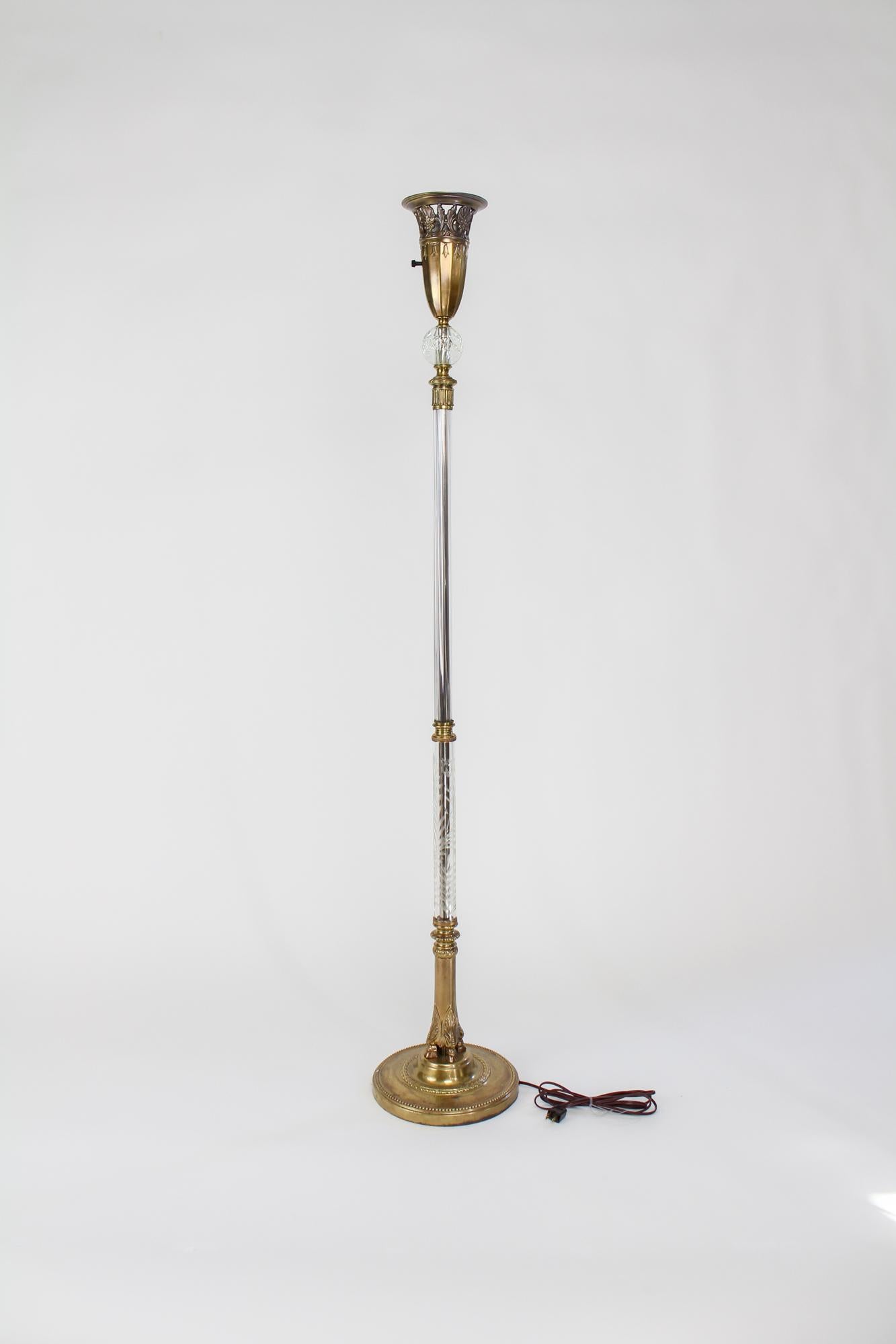 antique torchiere floor lamp