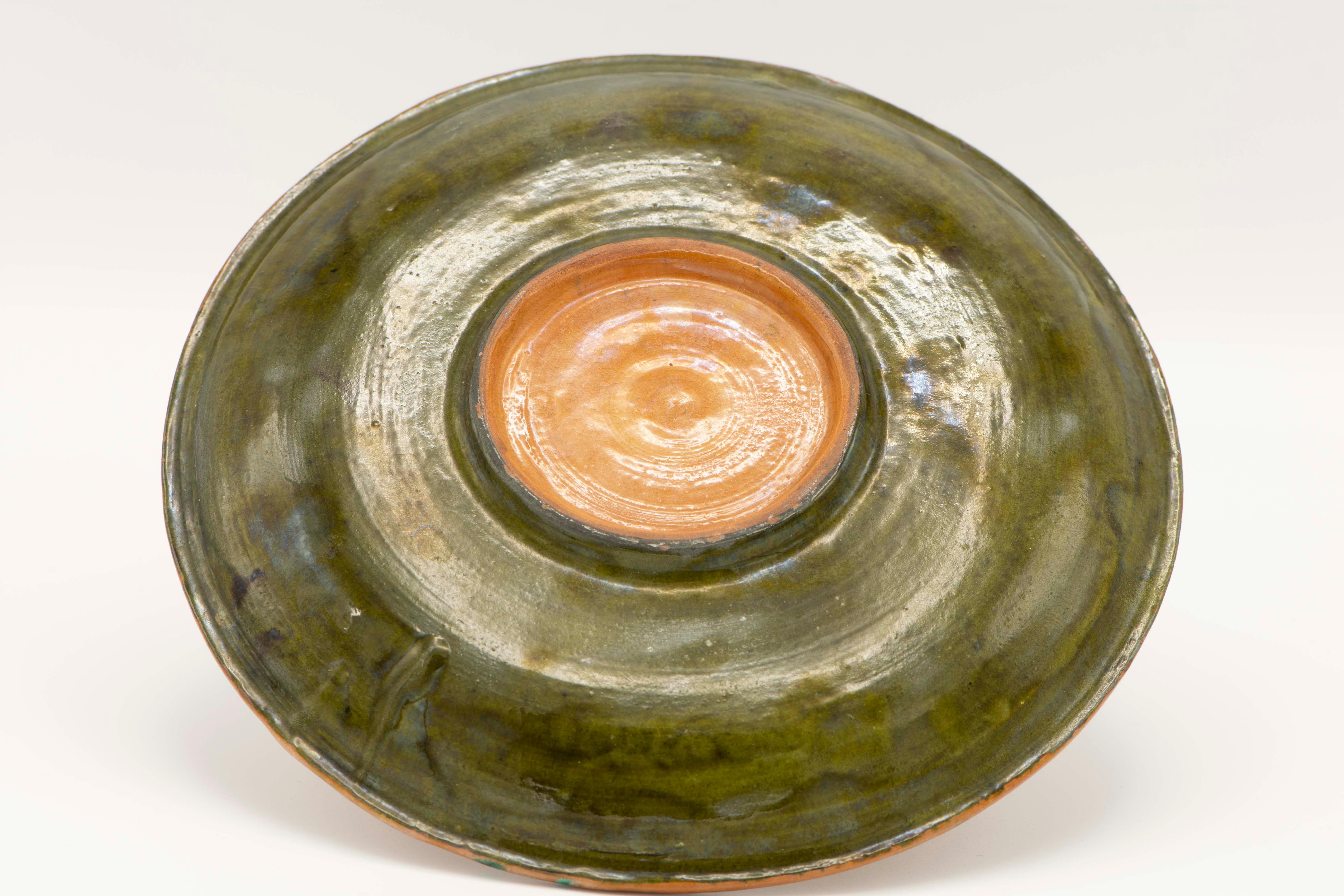 Early 20th Century Glazed Earthenware Passover Plate 3
