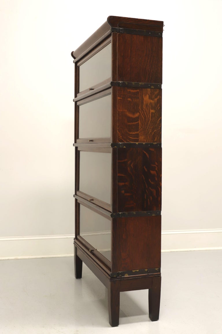 GLOBE WERNICKE 1920s Grade 299 Quartersawn Tiger Oak Barrister Bookcase