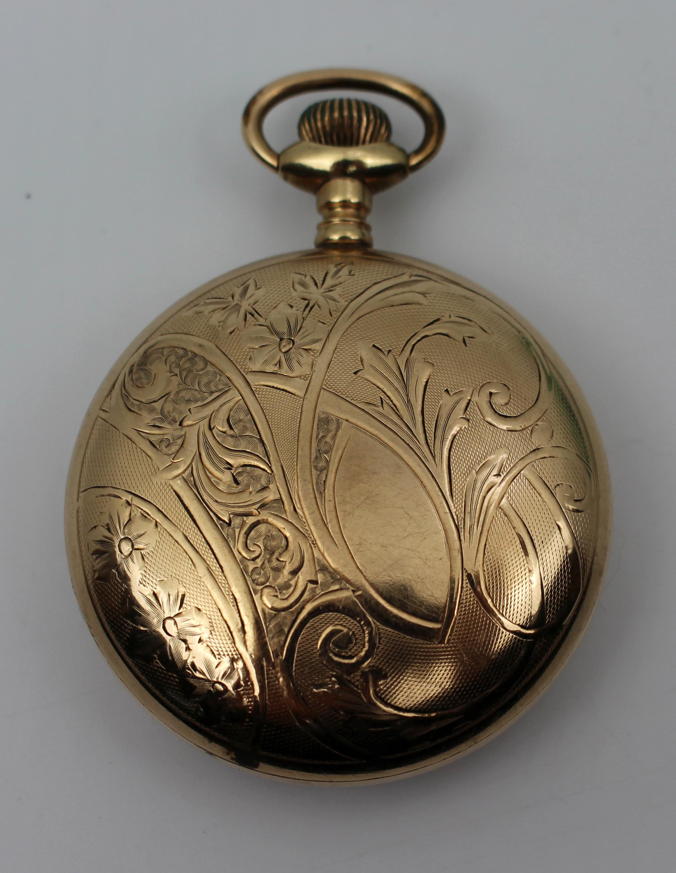 Reloj de bolsillo de oro de principios del siglo XX de The T. Eaton Co. Ltd., Canadá - 1 Canadiense en venta