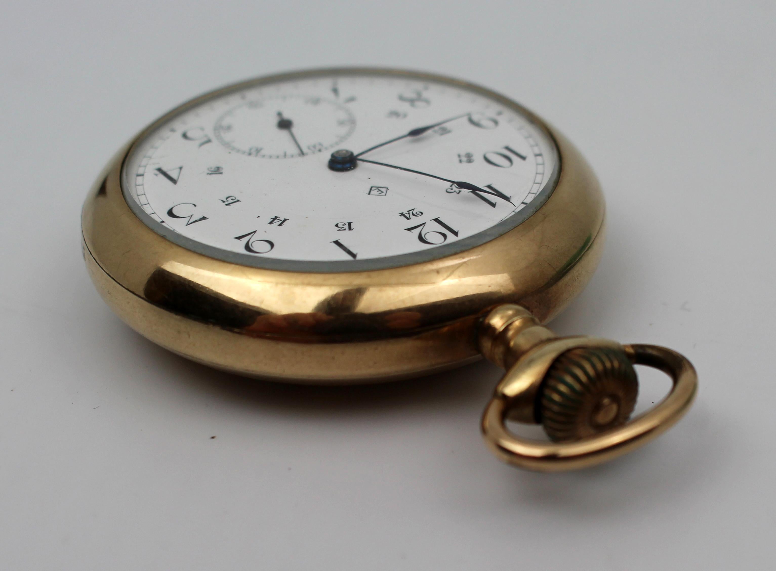 Reloj de bolsillo de oro de principios del siglo XX de The T. Eaton Co. Ltd., Canadá - 1 Chapado en oro en venta