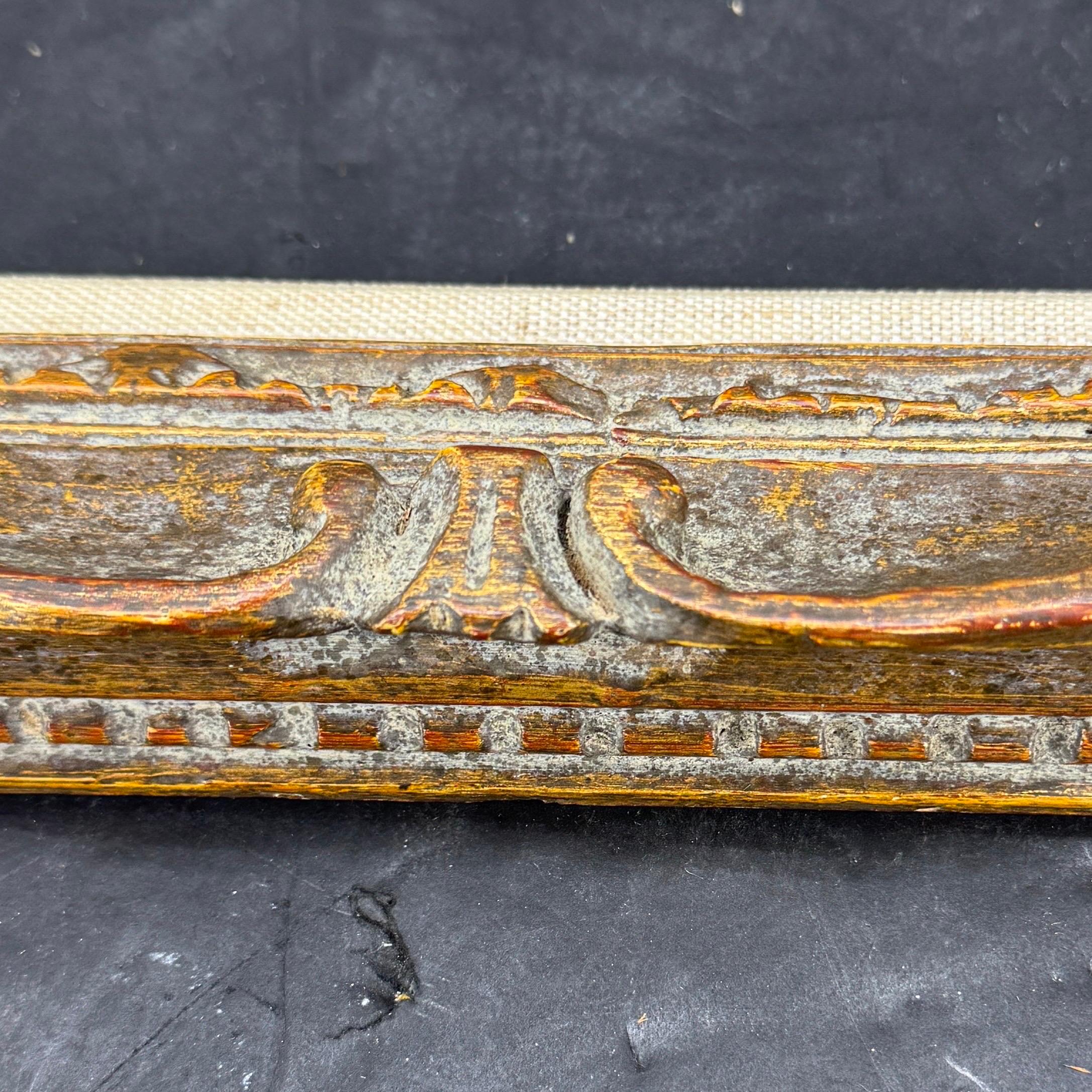 Bois Cadre d'art rectangulaire en bois doré du début du 20e siècle en vente
