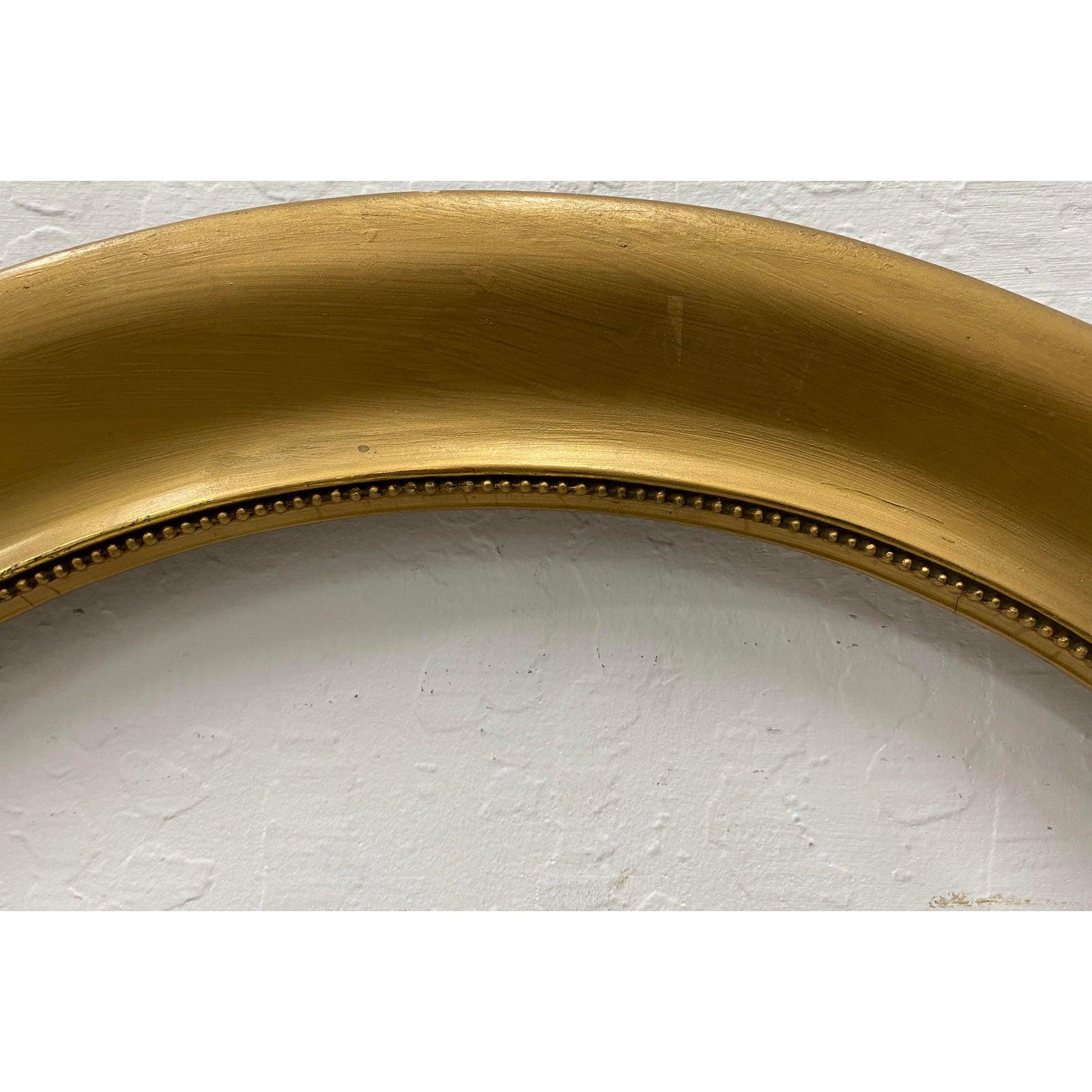 Frühes 20. Jahrhundert Gold bemalter ovaler Rahmen (amerikanisch) im Angebot