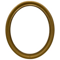 Early 20th Century Gold Painted Oval Frame