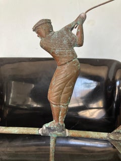 Early 20th century golfer weather vane