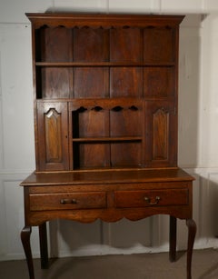 Early 20th Century Gothic Golden Oak Welsh Dresser