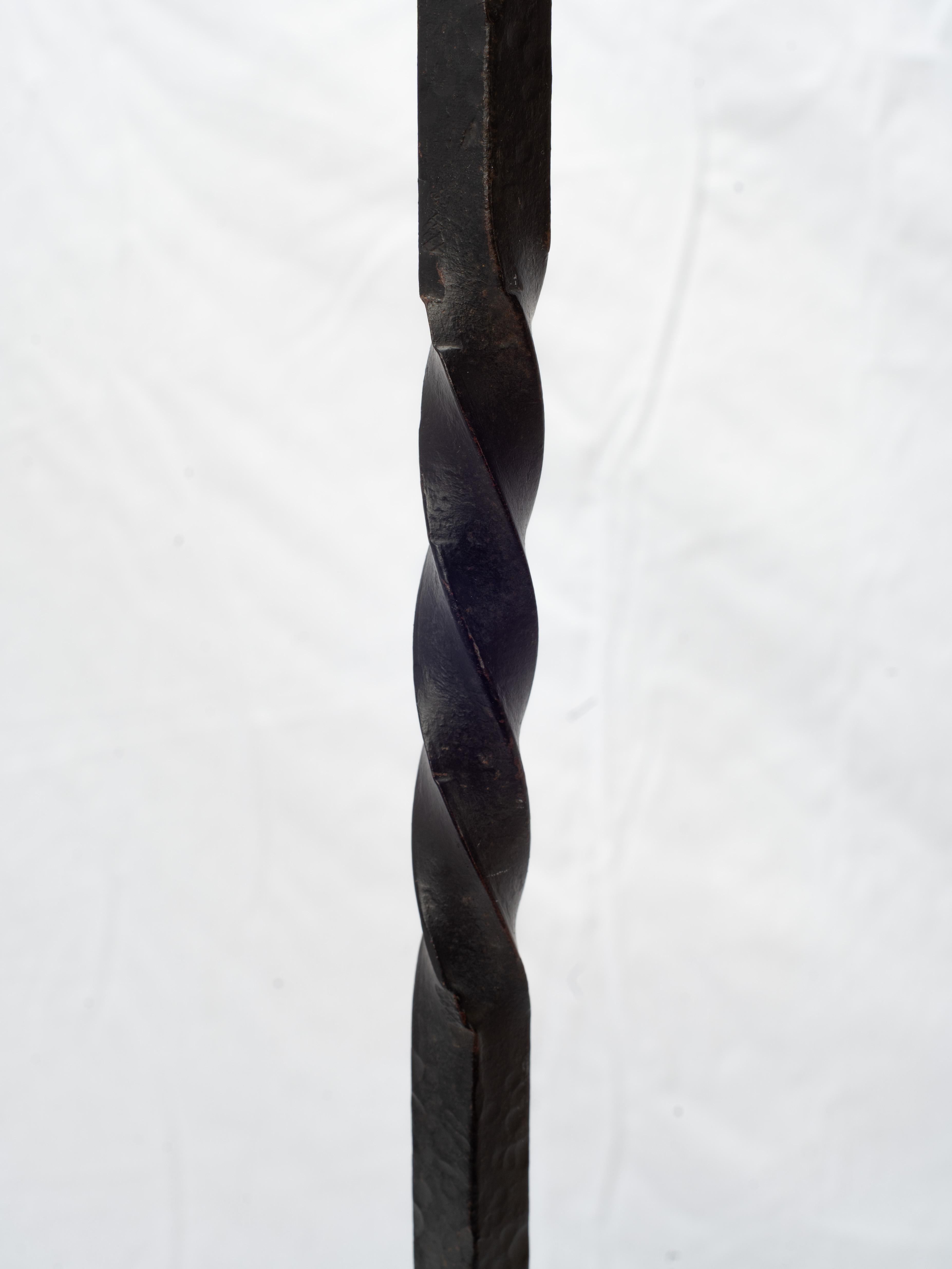 Early 20th Century Gothic Revival French Forged Iron Hat And Coat Rack For Sale 1