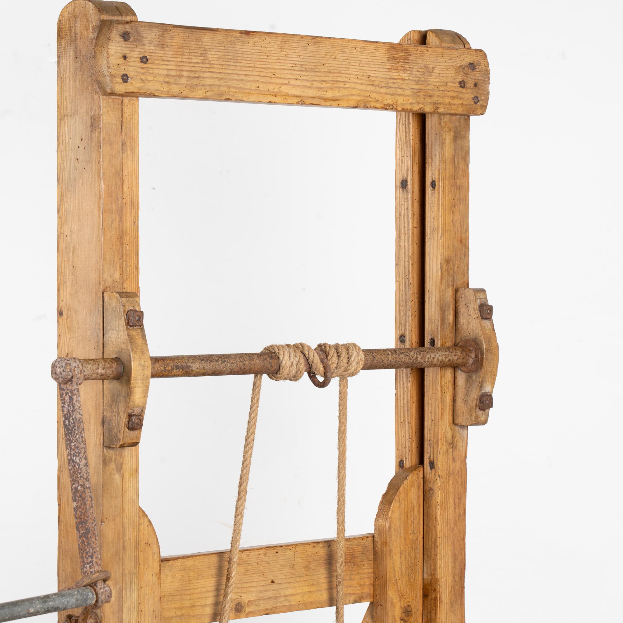 Early 20th Century Grain Lift Rustic Display Shelf 1