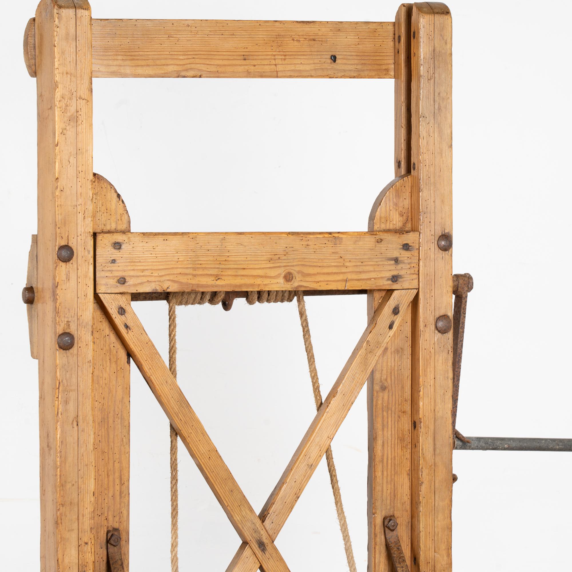 Early 20th Century Grain Lift Rustic Display Shelf 2