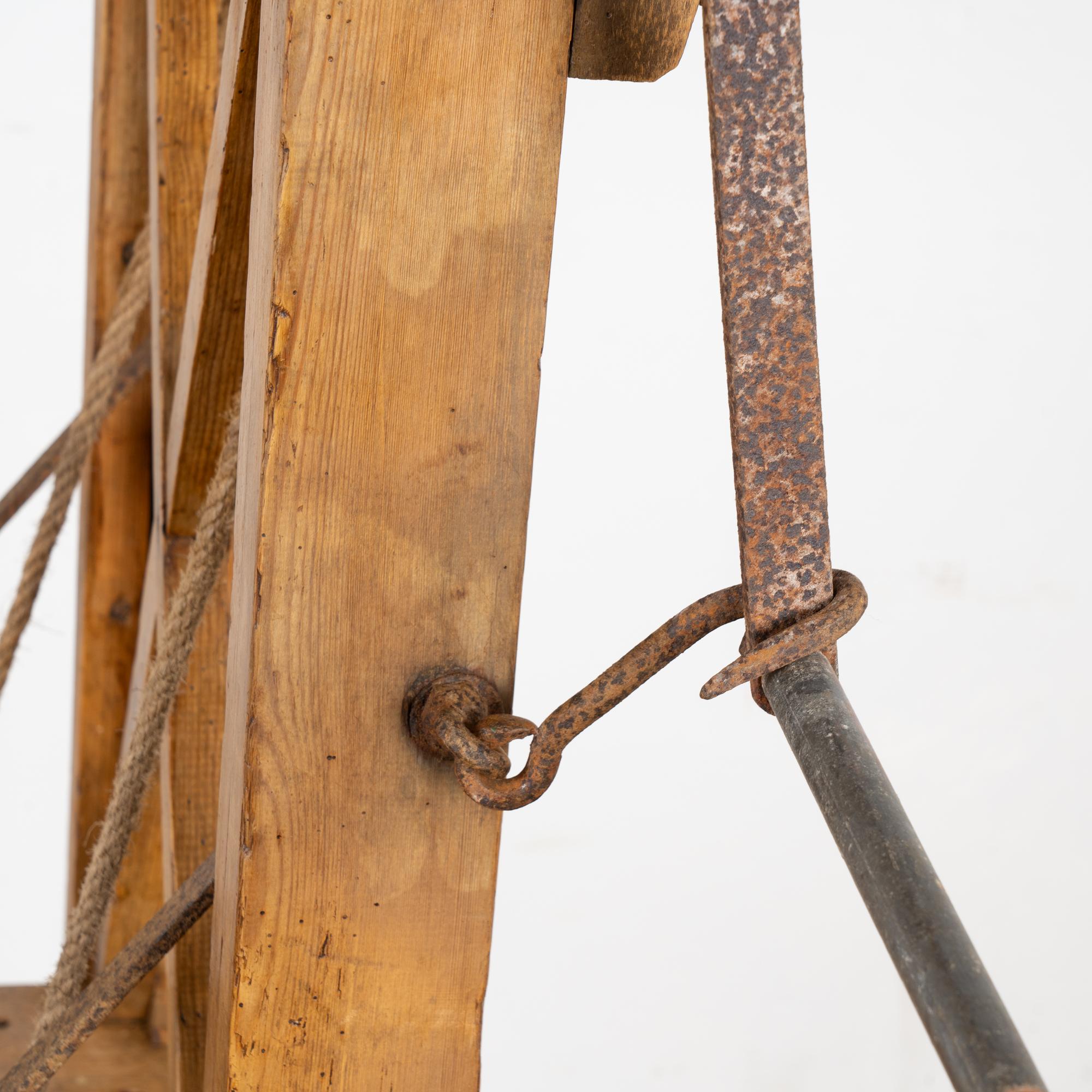 Early 20th Century Grain Lift Rustic Display Shelf 3