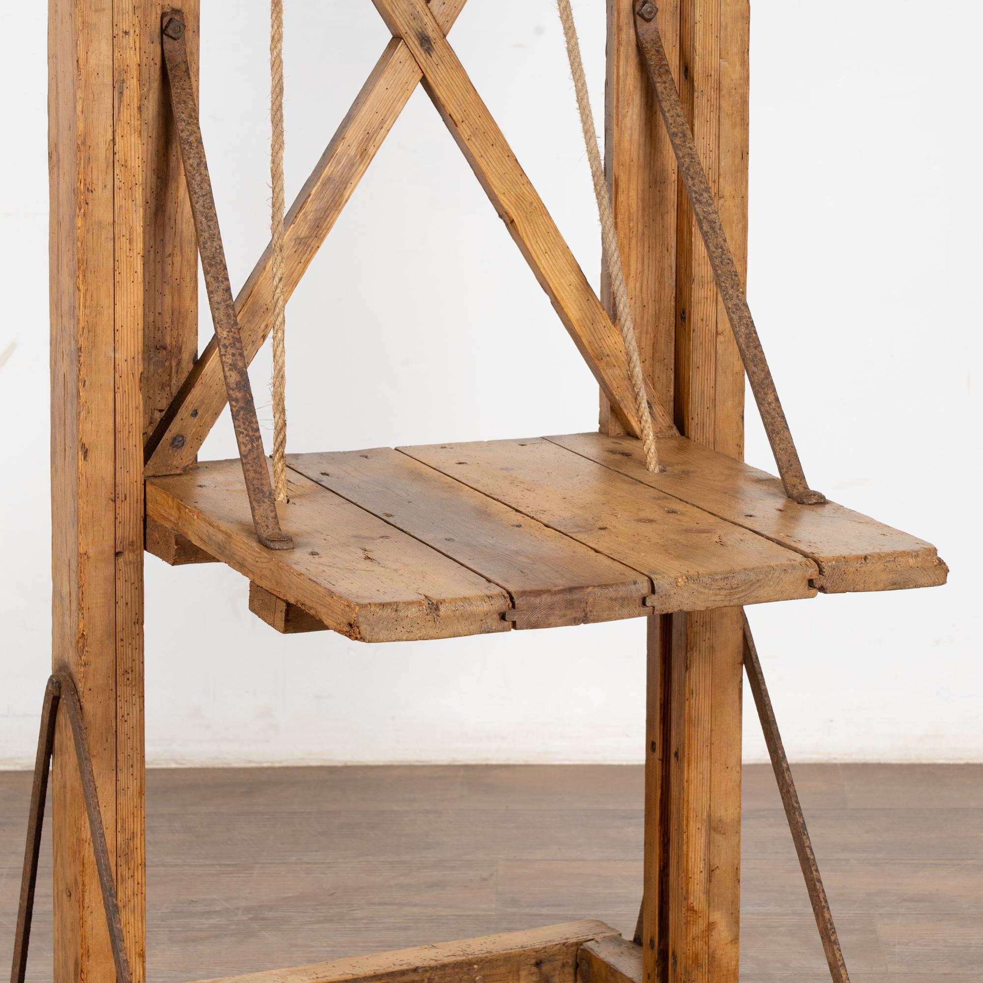 Early 20th Century Grain Lift Rustic Display Shelf 4