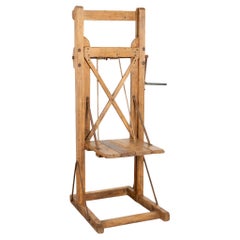 Early 20th Century Grain Lift Rustic Display Shelf