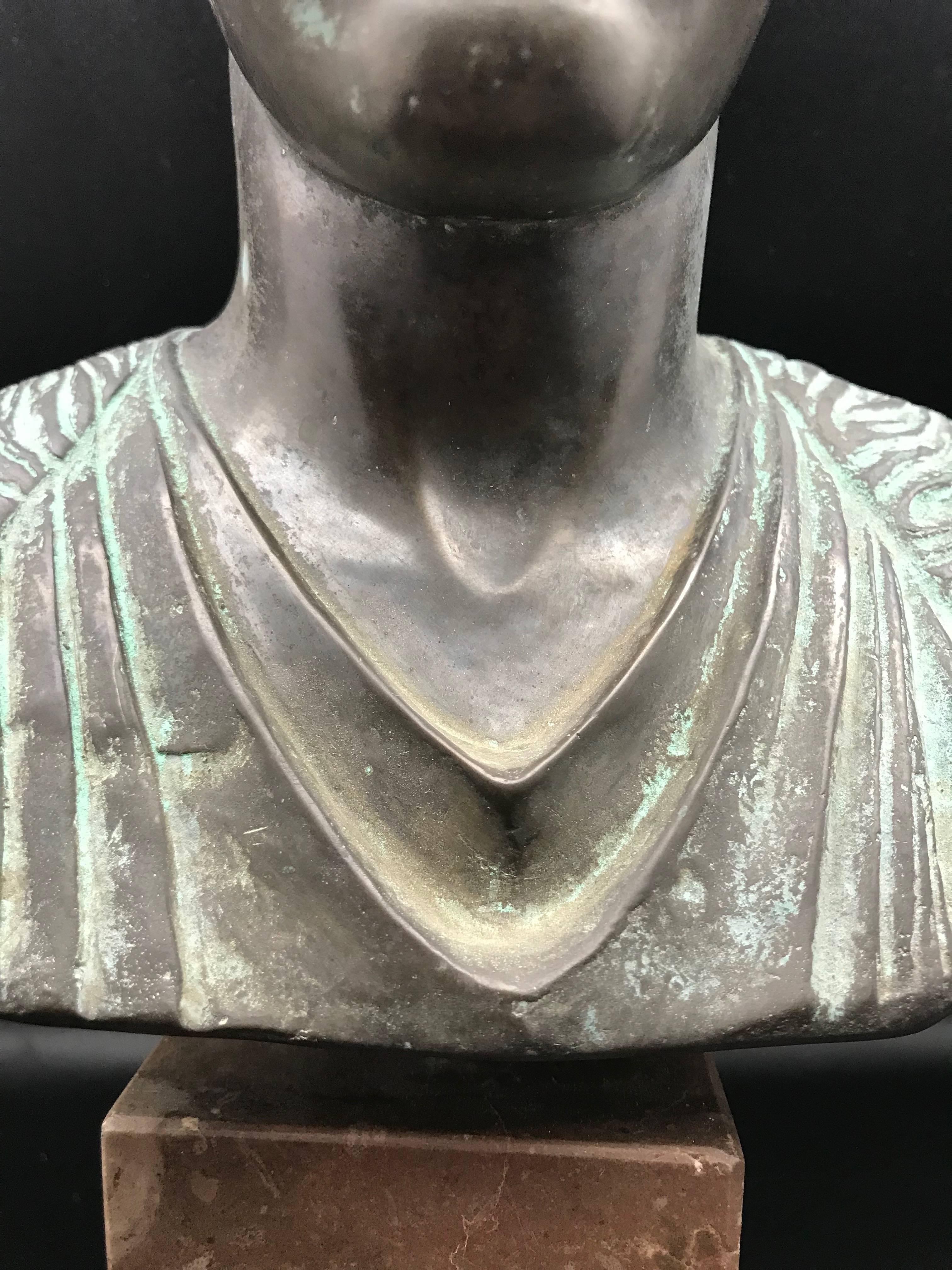 Early 20th Century Grand Tour Mounted Bronze of the Charioteer of Delphi 1