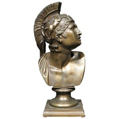 Early 20th Century Grand Tour Style Bust of Mars, Continental Circa 1900