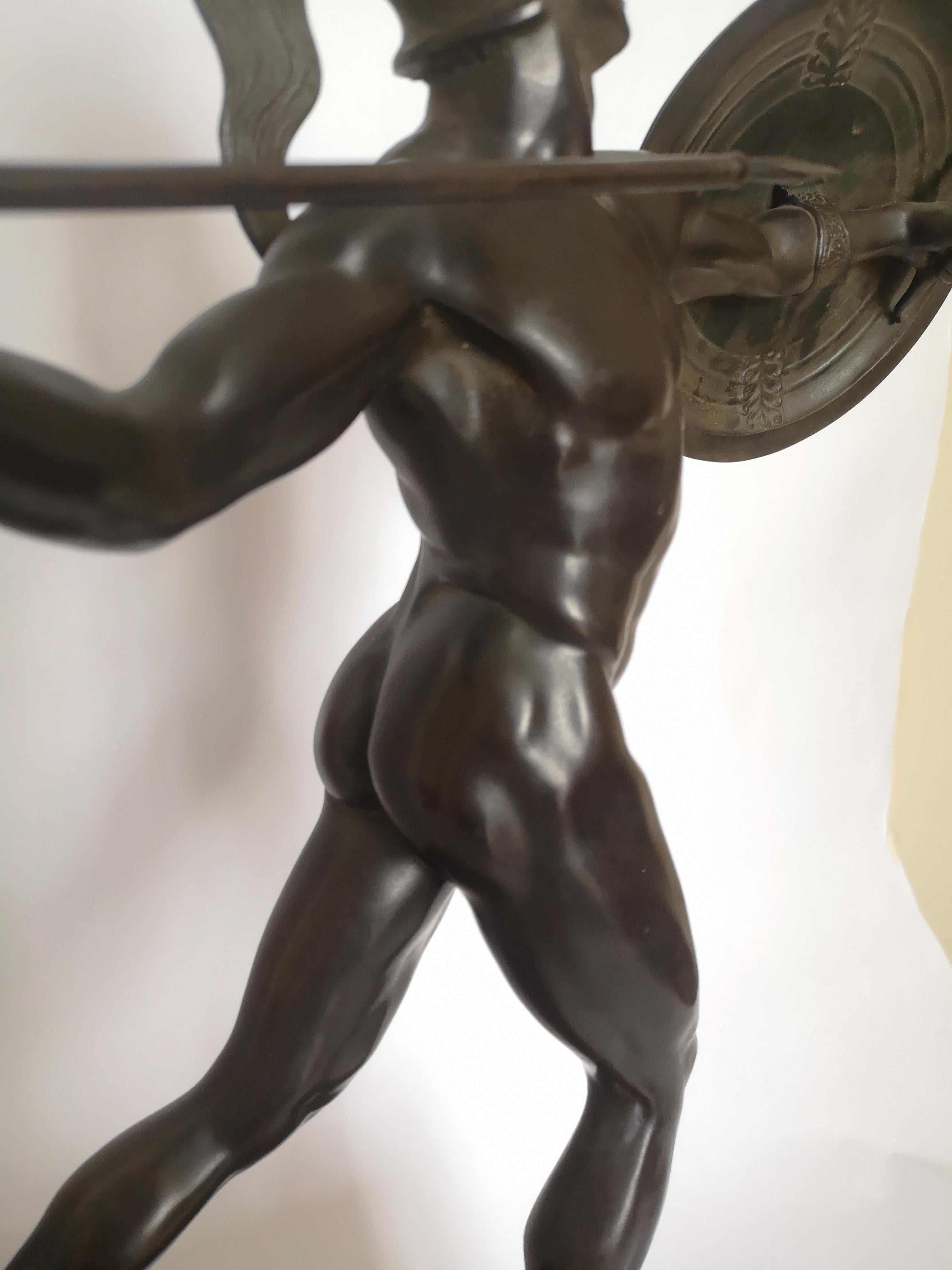 Early 20th Century Greek Bronze of Achilles by W. Wandschneider In Good Condition In London, GB