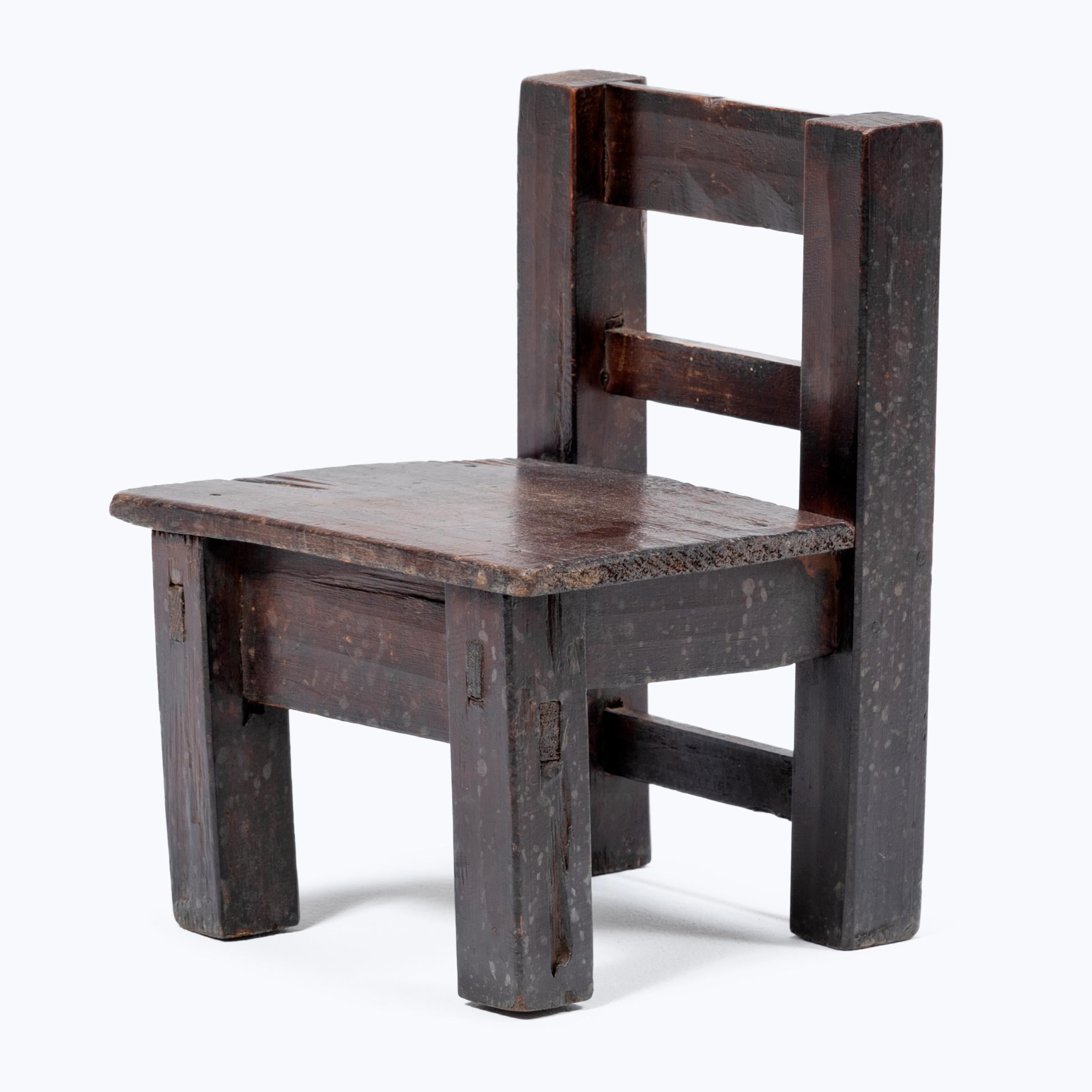 small wooden childs chair