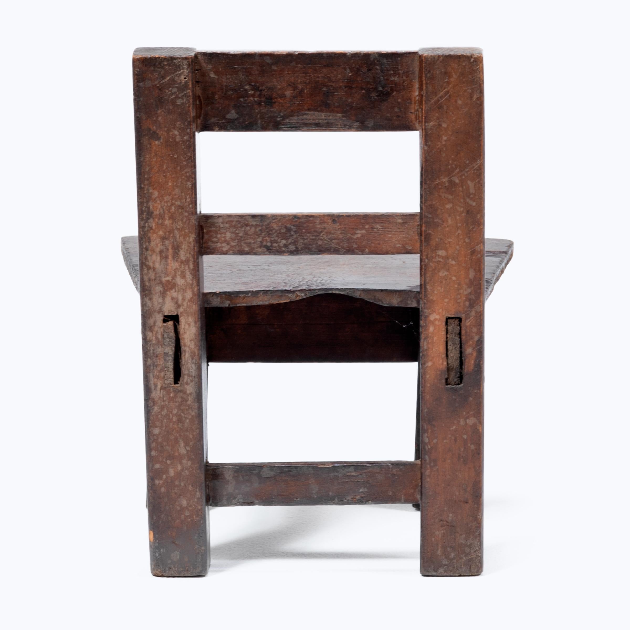 Rustic Guatemalan Child's Chair, c. 1900 For Sale