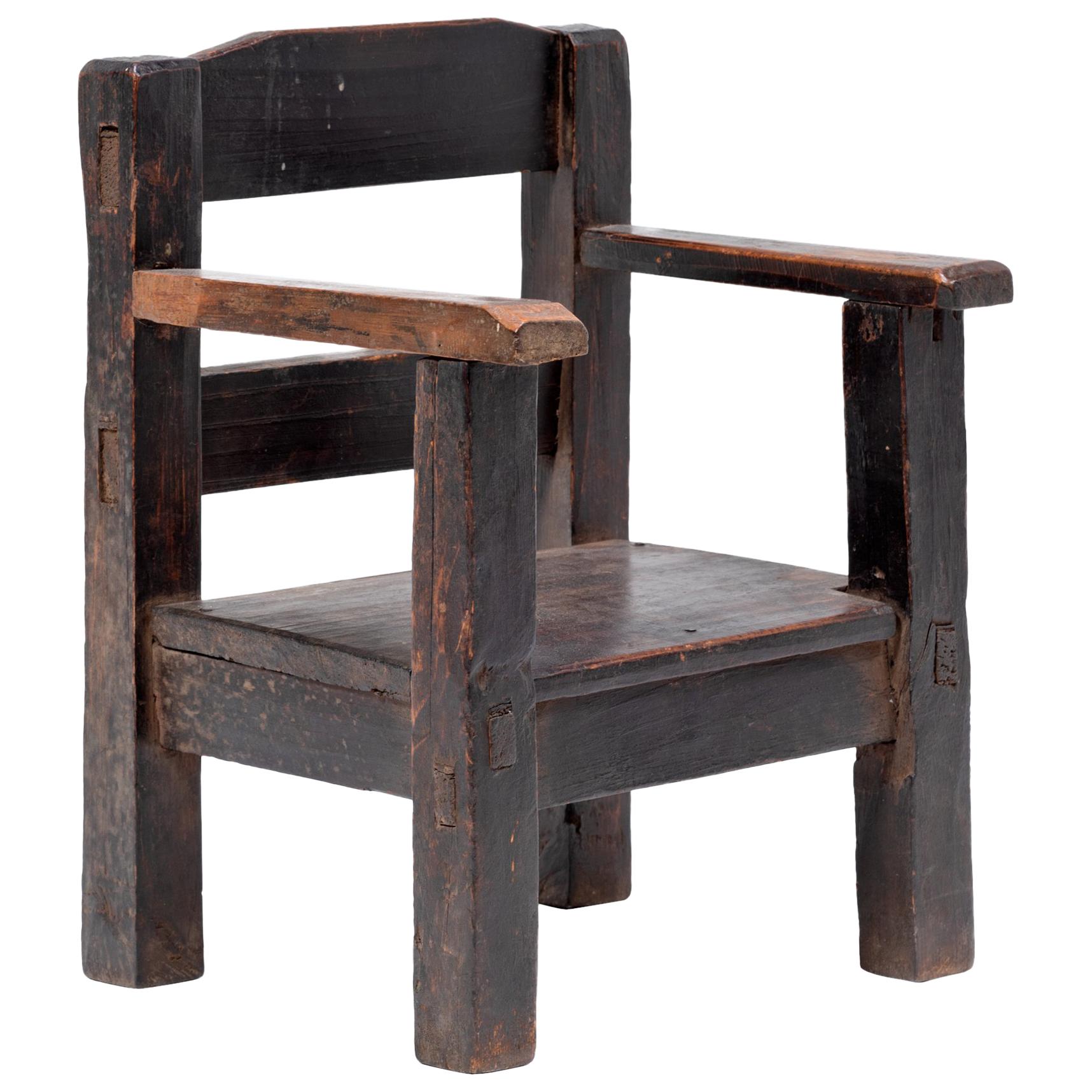 Early 20th Century Guatemalan Child
s Chair