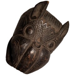 Masque de jaguar guatémaltèque du début du 20e siècle