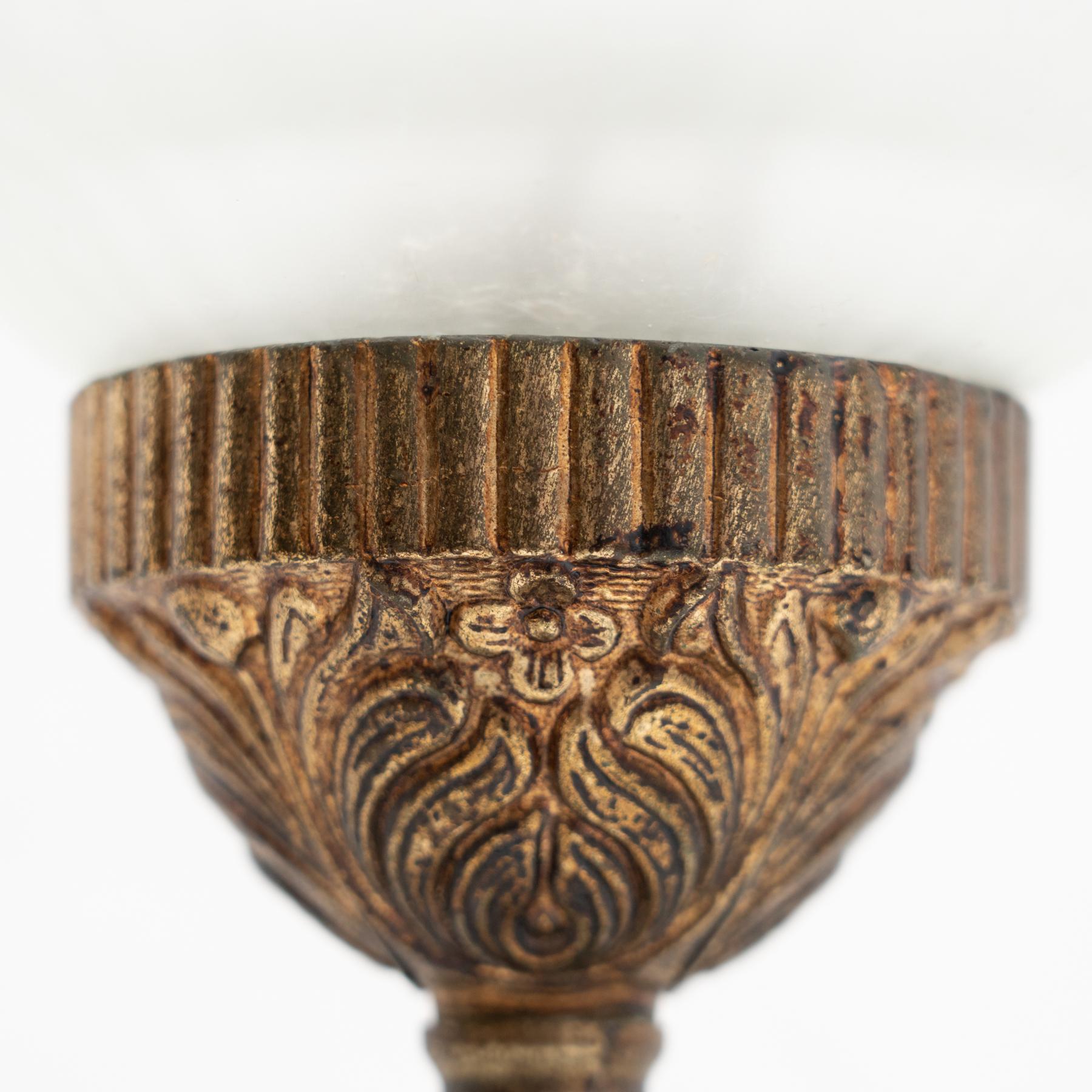 Lampe de table en métal guilloché et marbre du début du XXe siècle en vente 6