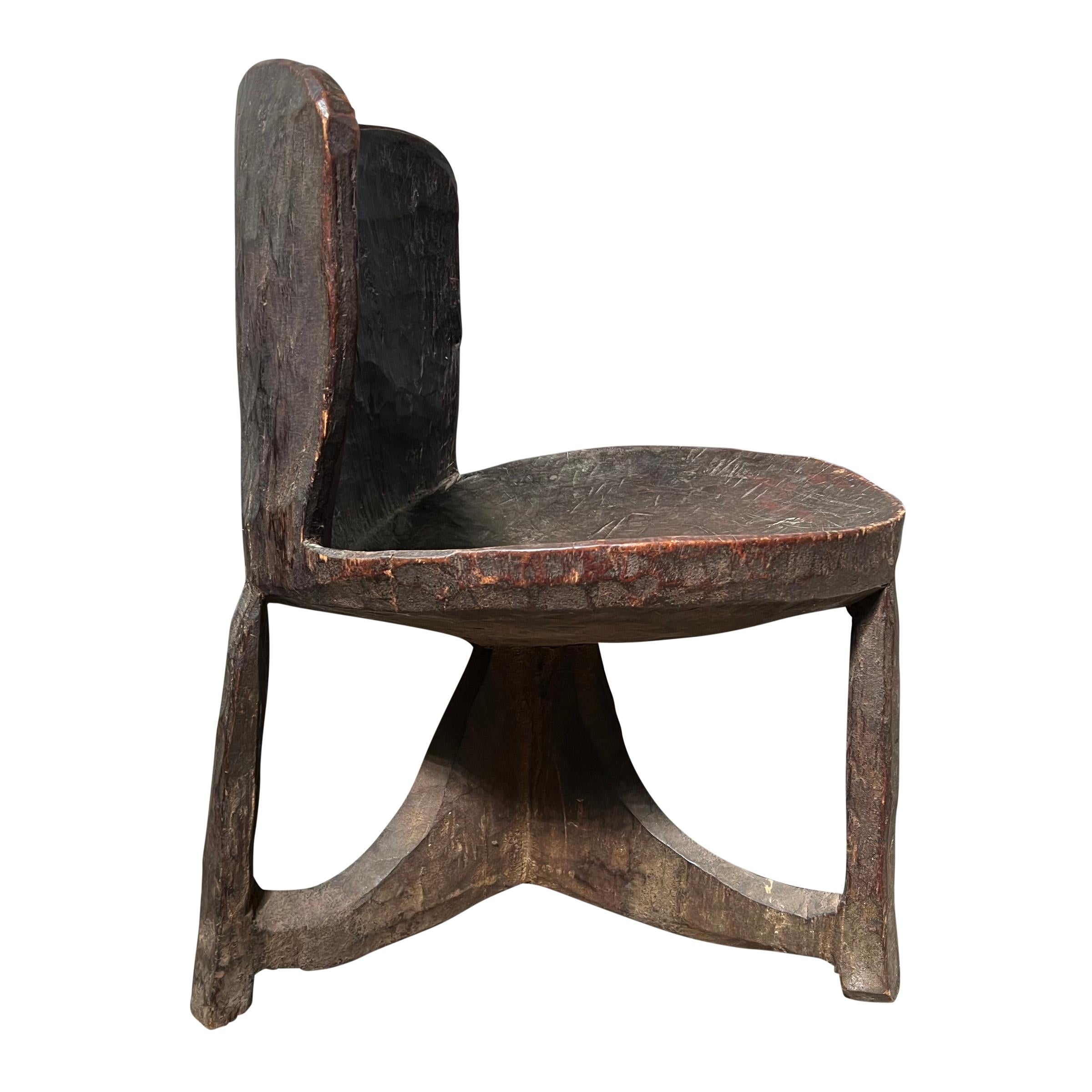 Hand-Carved Early 20th Century Gurage Peoples Chair For Sale