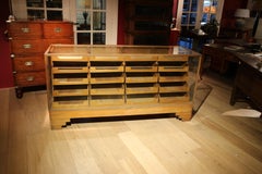 Early 20th Century Haberdashers Countertop Display Cabinet