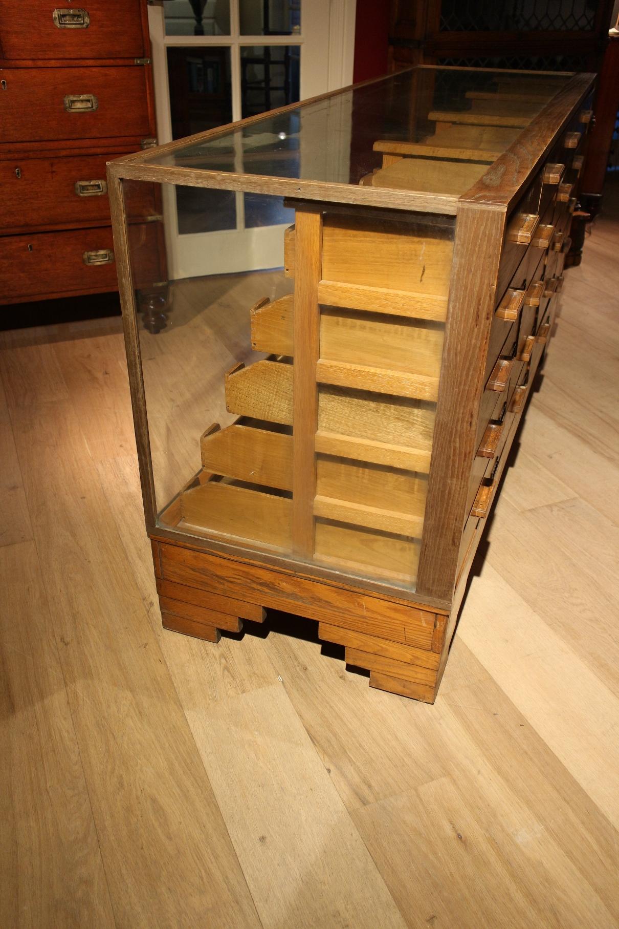 Early 20th Century Haberdashers Countertop Display Cabinet 1
