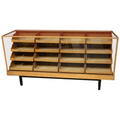 Used Early 20th Century Haberdashers Countertop Display Cabinet